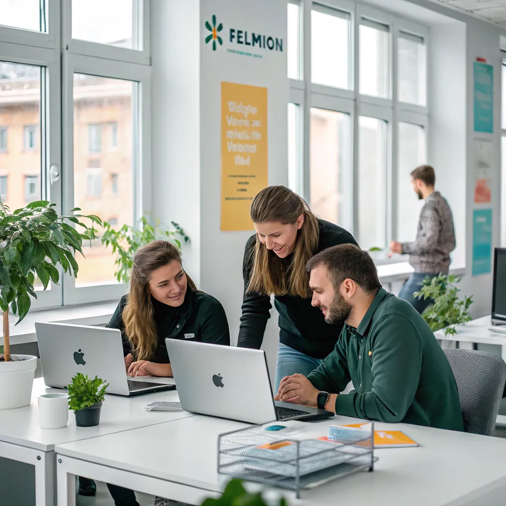 FELVARION team collaborating in office